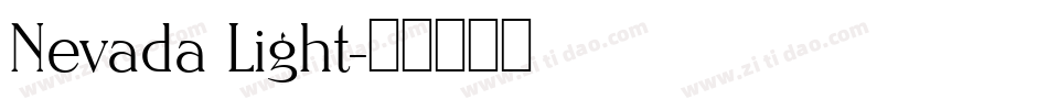 Nevada Light字体转换